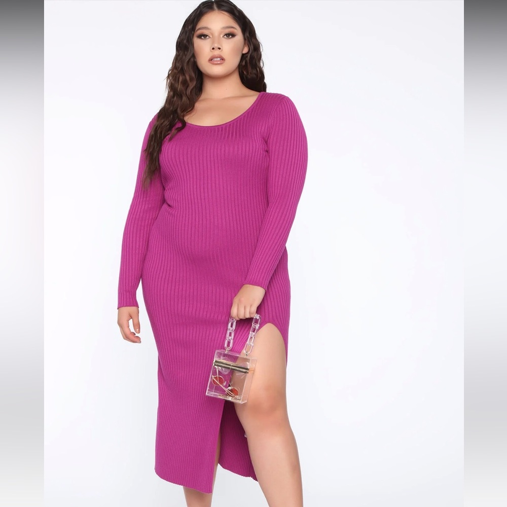 NWT PLUS FN Lanora sweater maxi dress